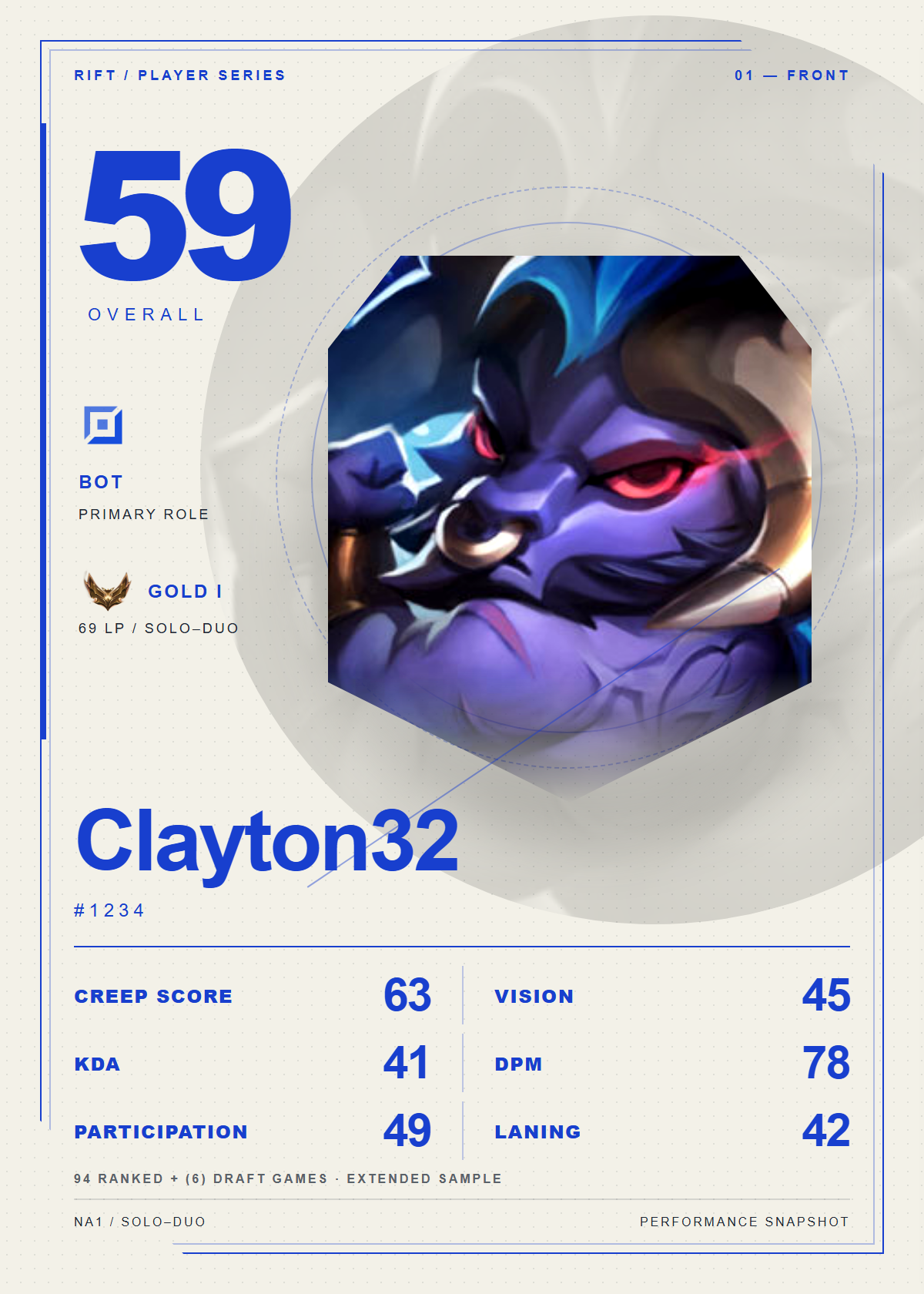 Clayton32#1234 front card